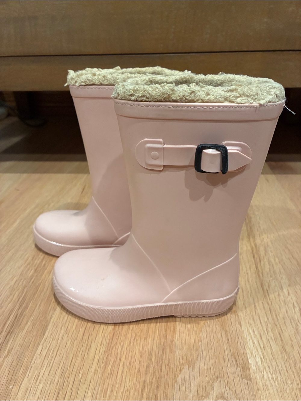 Igor Kids Pink Fleece-Lined Rain Boots